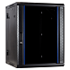 18U wall rack (tilting) with glass door 600x600x900mm (WxDxH)