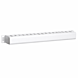 1U 19 inch metal cable tray with sliding cover - white