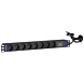 19 inch 8-way power strip - Surge Protection Device - Pin earthing