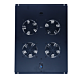 Fan package with 4 fans and thermostat suitable for 800mm deep standing server cabinets