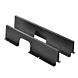 Datacenter network cable shielding trough, suitable for 800 mm wide racks