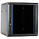12U wall-mount server rack unassembled with glass door 600x600x635mm (WxDxH)