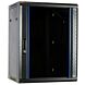 15U wall-mount server rack unassembled with glass door 600x600x770mm (WxDxH)