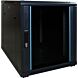12U mini server rack with glass door 600x800x720mm (WxDxH)