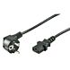 Power cable right angle schuko to C13 1,50m black