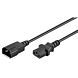 Power calbe C13 to C14 0,50m black