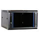 4U wall-mount server rack unassembled with glass door 600x600x280mm (WxDxH)