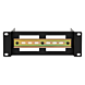 2U DIN rail for 10-inch racks - adjustable in depth