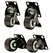 Set castors for all server racks 2 with brakes
