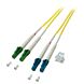 OS2 duplex fibre optic cable LC/APC-LC 15m