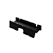 Datacenter power shielding trough, suitable for 600 mm wide racks