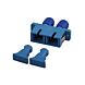 Singlemode coupler SC-ST duplex blue