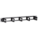 1U 19 inch metal cable tray with 5 plastic hooks