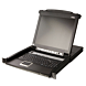1U 17 inch KVM console with 8 port KVM switch x PS/2