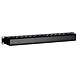 1U 19 inch metal cable tray with sliding cover