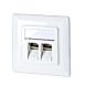 Keystone front panel, white