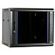 9U wall-mount server rack unassembled with glass door 600x450x500mm (WxDxH)