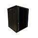 15U wall mount server rack with glass door and perforated side panels 600x600x368mm (WxDxH)