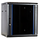 12U wall rack with glass door 600x450x635mm (WxDxH)