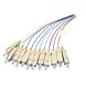 OM3 fibre optic pigtail coloured set SC - 12 pieces