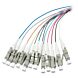 OM4 fibre optic pigtail coloured set LC - 12 pieces