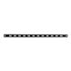 1U 19 inch metal rail for cable ties