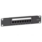 10 Inch CAT5e UTP patch panel - 8 ports