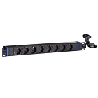 19 inch 8 way power strip with C14 plug