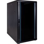 22U server rack with glass door 600x1000x1200mm (WxDxH)