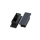 Protection cap for SC duplex and LC quad patch panel