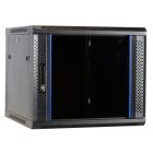 9U wall mount server rack with glass door 600x600x500mm (WxDxH)