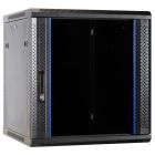 12U wall mount rack with glass door 600x600x635mm (WxDxH)