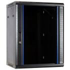 15U wall mount server rack with glass door 600x600x770mm (WxDxH)