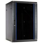18U wall mount server rack with glass door 600x600x900mm (WxDxH)