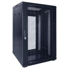 18U server rack with perforated door 600x600x1000mm (WxDxH)