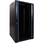 22U server rack with glass door 600x600x1200mm (WxDxH)