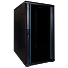 22U server rack with glass doors 600x800x1200mm (WxDxH)