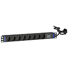 19 inch 8-way power strip - surge protection device