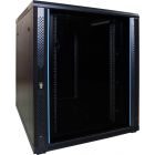 18U server rack with glass door 800x1000x1000mm (WxDxH)