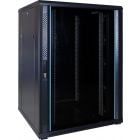 22U server rack with glass door 800x800x1200mm (WxDxH)