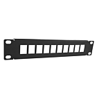 UTP patch panel for keystones - 10 ports