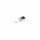 CAT6 RJ45 connector and joint-piece - shielded - for stranded cable