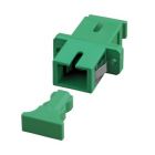 Singlemode coupler SC-SC simplex green