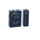 Network cable tester for UTP, FTP, S/FTP and network cables.