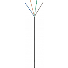 CAT5e U/UTP 100m outdoor cable on a reel solid black CCA