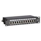 10 Inch CAT5e FTP patch panel - 12 ports