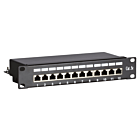 10 Inch CAT5e FTP patch panel - 12 ports