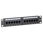 10 Inch CAT5e UTP patch panel - 12 ports