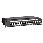 10 Inch CAT6 FTP patch panel - 12 ports