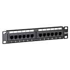 10 Inch CAT6 UTP patch panel - 12 ports